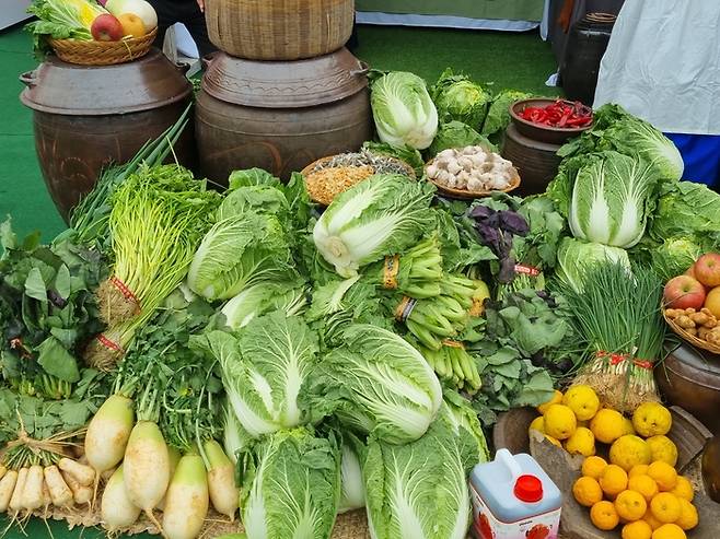 22일 서울 중구 남산골 한옥마을에서는 제3회 ‘김치의 날’을 맞아 관련 농림축산식품부가 주최하고 한국농수산식품유통공사(aT)와 대한민국김치협회가 주관한 행사가 열렸다. [사진 = 방영덕 기자]