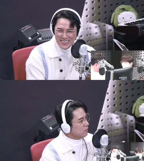 ‘미스터라디오’ 장민호가 유쾌한 입담을 펼쳤다. 사진=KBS Cool FM ‘윤정수 남창희의 미스터라디오’ 캡쳐