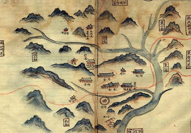 연성지에 수록된 지도 [세종시 제공. 재판매 및 DB 금지]