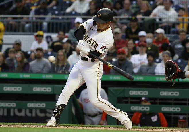 미국 프로야구 메이저리그 한국인 타자 박효준이 소속팀 피츠버그로부터 방출 대기 조치 됐다. 사진은 박효준의 타격 모습. /사진= 로이터