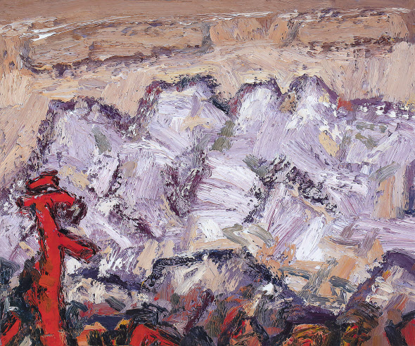 신현국, 산의울림, oil on canvas, 72.7×60.6, 2021