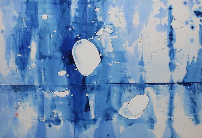 초로 | 한지, 채색, 먹  (115x80)