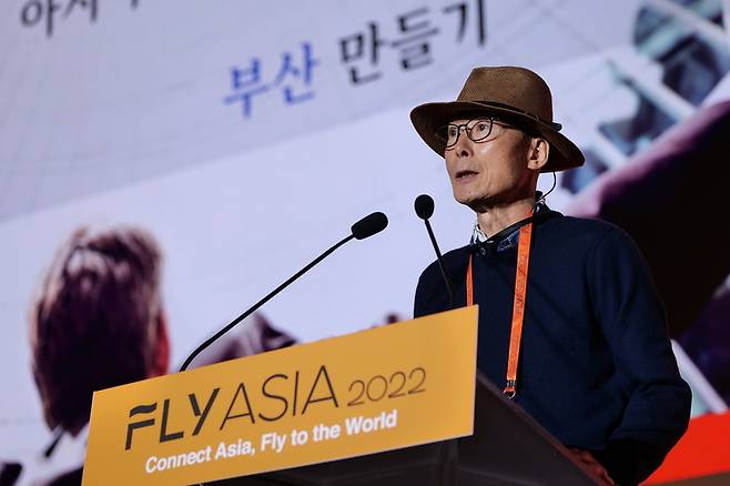 고영하 한국엔젤투자협회 회장이 기조 연설을 하고 있다./ 사진 = 아시아 창업엑스포 제공
