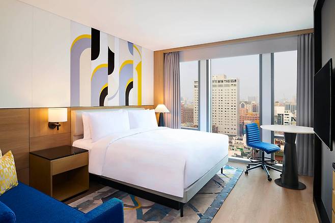 르메르디앙 디럭스 킹 룸.   /사진= 메리어트