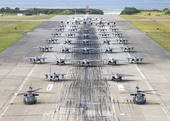 주일미군 F-22A 동원, 대북 무력시위