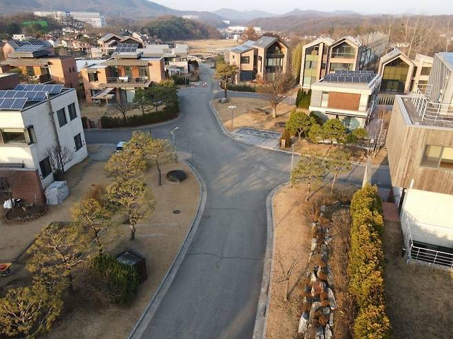 조경계획이 적절히 반영된 용인지역 주택단지 [용인시 제공. 재판매 및 DB 금지]