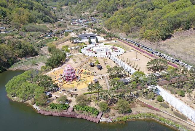 경남 밀양시 사명대사유적지 연꽃 놀이터 전경. [사진=밀양시]