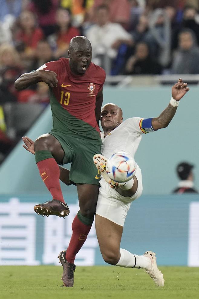 포르투갈 대표팀 주전 수비수 다닐루 페레이라(왼쪽)가 갈비뼈 골절로 한국전 출전이 어렵게 됐다. 사진=AP PHOTO