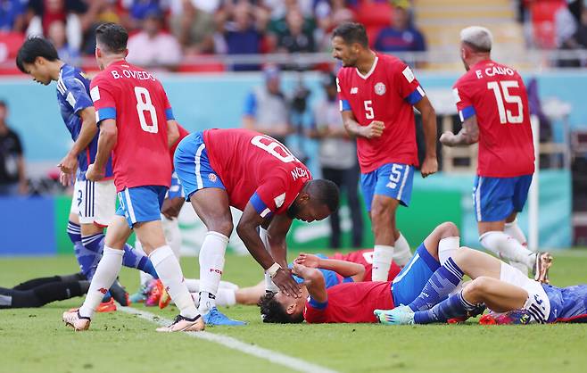 ▲ 코스타리카가 일본을 1-0으로 꺾고 스페인전 0-7 대패의 기억을 지웠다. ⓒ연합뉴스