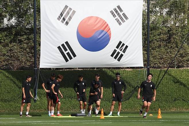 가나전 앞둔 축구대표팀. ⓒ 데일리안 홍금표 기자