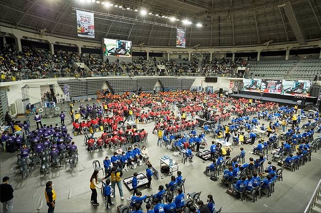 ‘2022 글로벌 PRC 로봇 코딩 대회’ 현장 사진(1) 경기장 전경