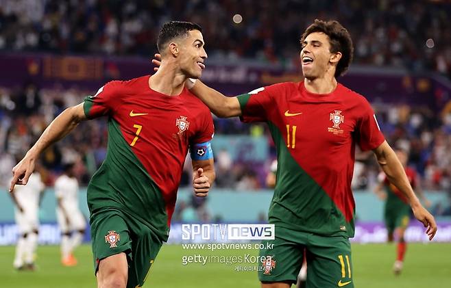 ▲ 골을 넣고 기뻐하는 크리스티아누 호날두(왼쪽).