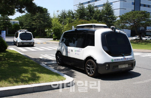 한국전자통신연구원(ETRI)이 개발 중인 자율주행자동차. (사진=대전시 제공)
