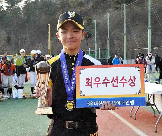 대회 최우수선수상(MVP) – 김세훈 (경기 남양주야놀유소년야구단, 퇴계원중1) 