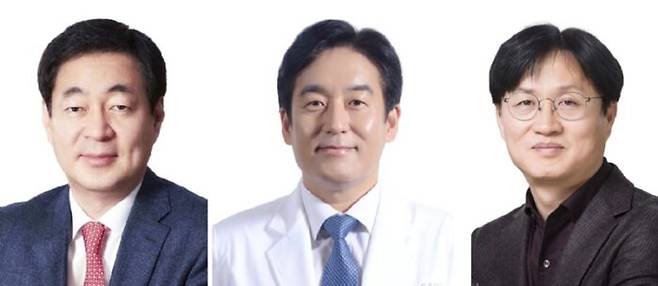 신찬수 KAMC 이사장, 나군호 네이버 헬스케어 연구소장, 김하일 KAIST 의과학대학원 교수.(왼쪽부터) [사진=한국과학기술원(KAIST) 제공]