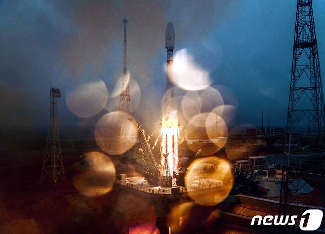 지난해 3월22일 카자흐스탄 바이코누르 우주센터에서 발사에 성공한 과학기술정보통신부와 국토교통부의 '차세대중형위성 1호' 발사 장면 (과학기술정보통신부 제공)2021.3.22/뉴스1
