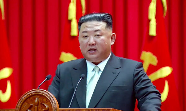 북한 김정은 국무위원장. 조선중앙TV 화면