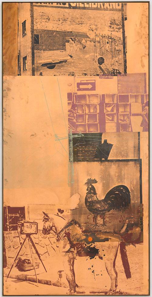 로버트 라우센버그의 ‘Copperhead-Bite VIII＿ROCI CHILE’(1985년)는 구리 작업의 출발점이 된 ‘코퍼헤드 바이트’ 연작 중 하나다. 타데우스 로팍 서울 제공