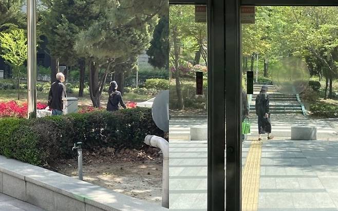 ▲ 홍상수 감독과 배우 김민희. 출처| 온라인 커뮤니티