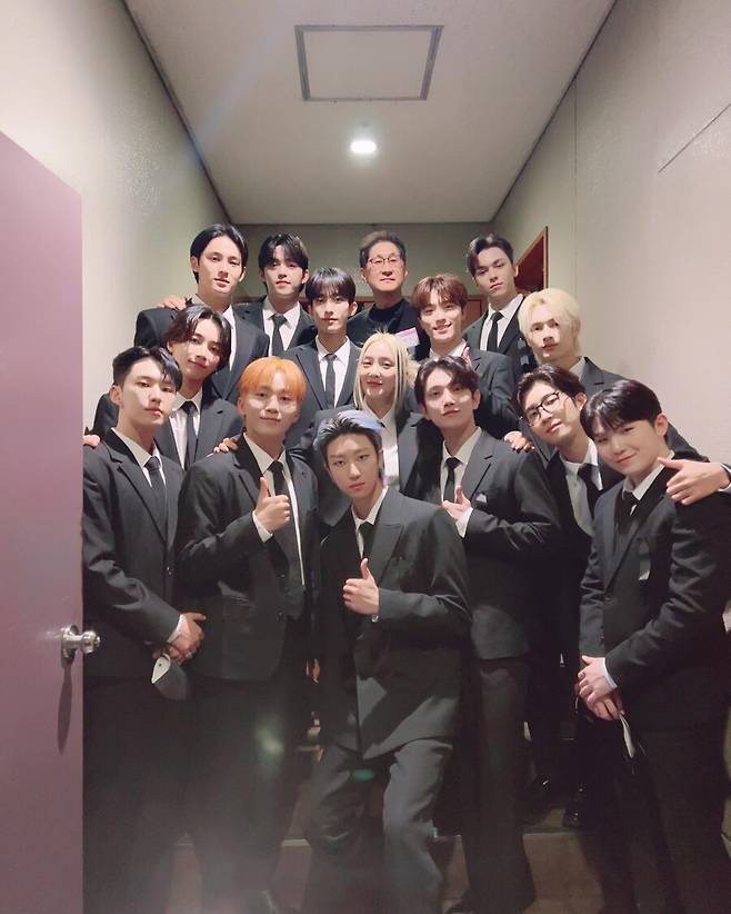 ▲ 바다와 세븐틴. 출처ㅣ바다 인스타그램