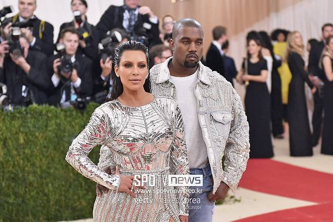 ▲ 킴 카다시안(왼쪽)과 칸예 웨스트. ⓒ게티이미지