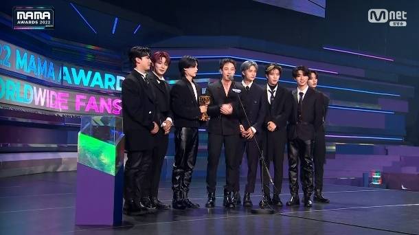 스트레이 키즈. 사진｜마마어워즈 방송 캡처
