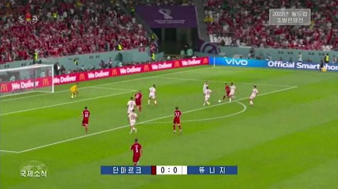 북한은 매일 저녁 메인뉴스(저녁 8시 보도)에서 각 조별 경기 결과를 전하고 있다