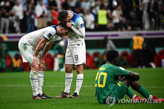 세네갈을 꺾고 8강에 오른 잉글랜드 [AFP=연합뉴스]