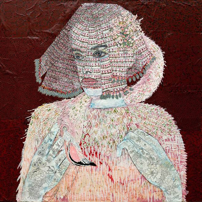 여성 작가에 대한 시장경쟁력이 강해지는 가운데 남미 출신 작가인 마리아 베리오의 ‘연인들 2(The Lovers 2, 2015)’이 993만홍콩달러(16억5000만원)에 낙찰됐다. [필립스홍콩]