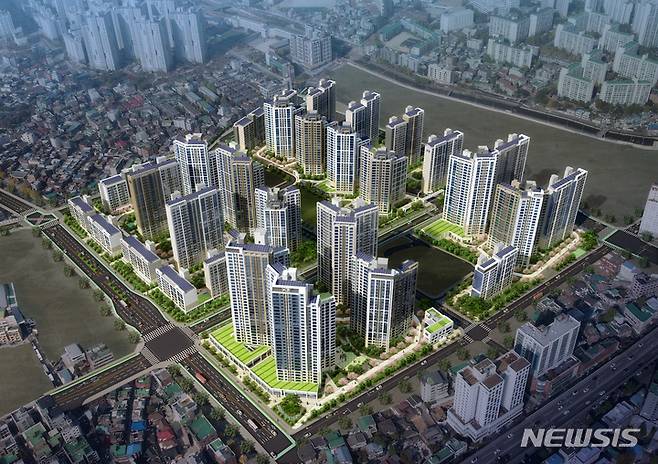 [서울=뉴시스] 장위자이 레디언트 조감도.