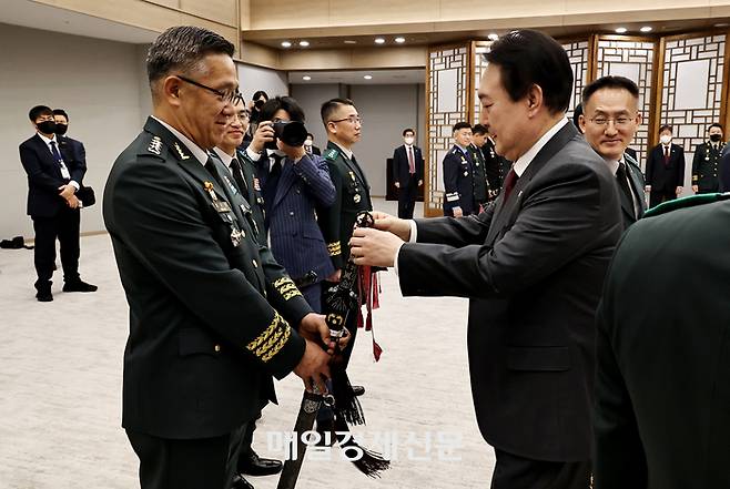 삼정검 수치 수여식