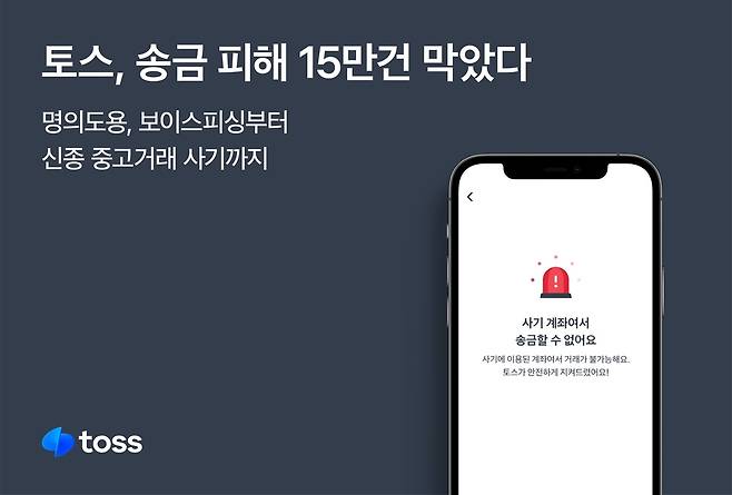토스 "사기 예방활동으로 반년간 송금 피해 15만건 방지" [비바리퍼블리카 제공. 재판매 및 DB 금지]