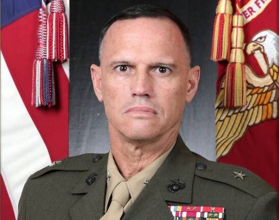 브라이언 월포드 주한미군 해병대사령관. 미 해병대 홈페이지