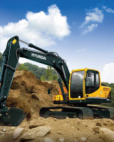 현대건설기계가 인도 현지 푸네 공장에서 생산하는 14톤(t) 크롤러 굴착기 모델 (사진=현대건설기계)