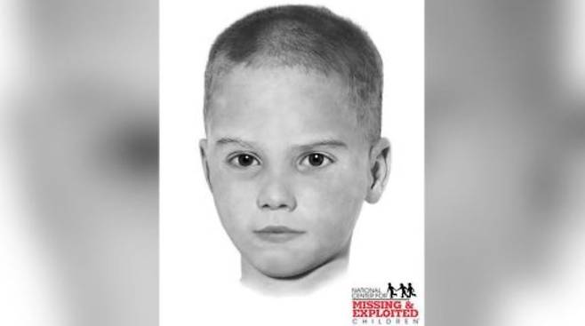 미국 '실종 및 착취 아동 센터'가 복원한 조셉의 얼굴. 조셉은 1957년 필라델피아주 도로변에 놓인 박스 속에서 숨진 채 발견됐다.