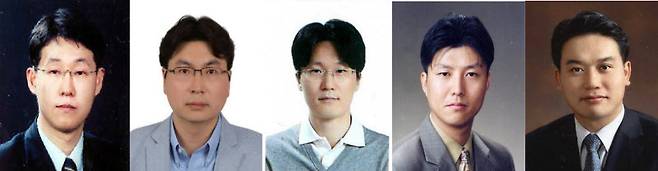 (왼쪽부터) 김병수, 김송범, 소택영, 전진권, 한부석 상무