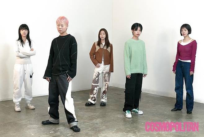 (왼쪽부터)이민주, 강경희, 이소정, 정다혜, 유현선