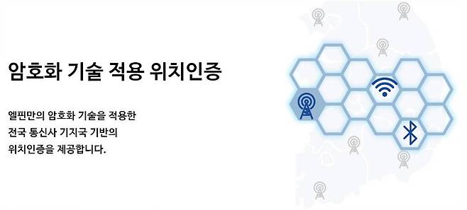 엘핀은 복합 위치인증 외에 기존 인증 기술을 개발, 맞춤형 위치인증 기술을 제공한다. 출처 = 엘핀