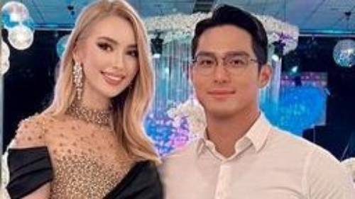 미스 인터내셔널 2022 우승자 자스민 셀버그와 그의 한국인 남자친구 박씨. 미쏘솔로지 페이스북