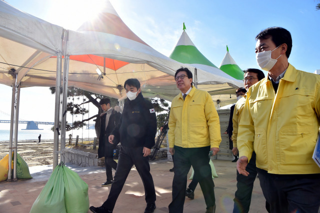 ▲ 부산불꽃축제 안전 점검. ⓒ부산시