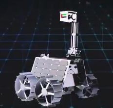 아랍에미리트(UAE)가 개발한 10㎏ 무게의 초소형 로버(탐사 로봇) '라시드'. 위키피디아 제공