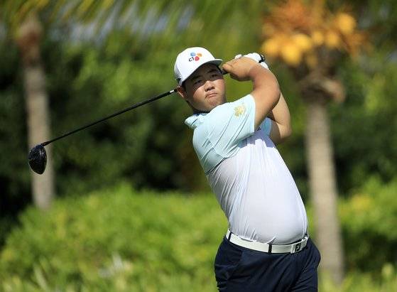 지난해에 비해 국내 팬들 인지도가 크게 상승한 김주형. [AFP=연합뉴스]