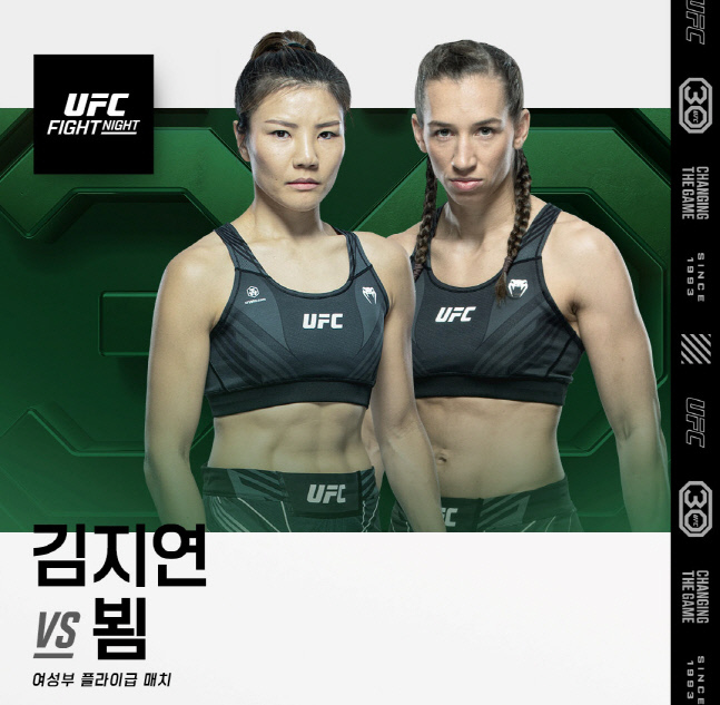 김지연이 내년 2월5일 UFC 파이트 나이트에서 만디 뵘을 상대한다.(UFC 제공)