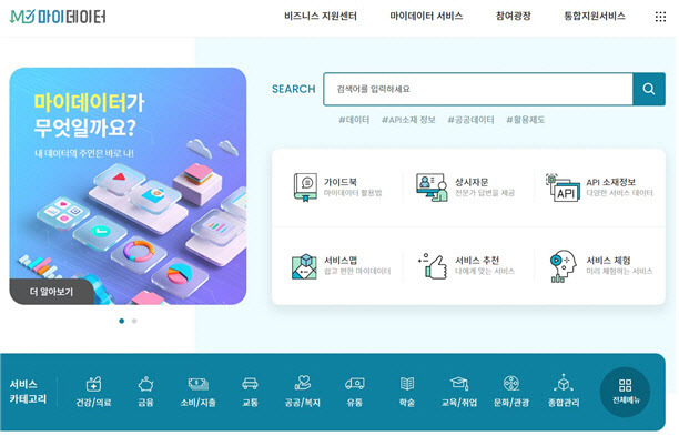 마이데이터 원스톱 통합지원서비스