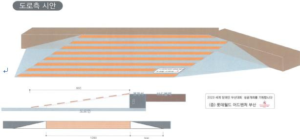 경사로 설치(안).
