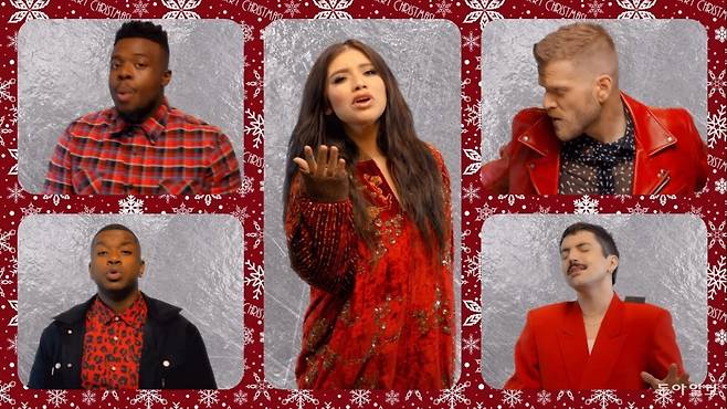 펜타토닉스의 새 앨범 ‘Holidays Around the World’의 수록곡 ‘Last Christmas’의 뮤직비디오. 유튜브 캡쳐.