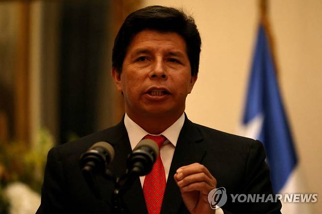 페드로 카스티요 전 페루 대통령 [로이터 연합뉴스 자료사진. 재판매 및 DB 금지]