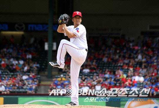 메이저리그 텍사스 레인저스 시절 후지카와.