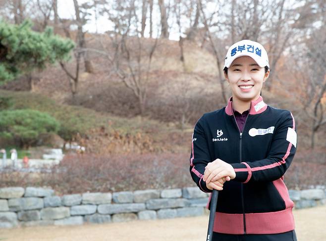 2022년 한 해 동안 꾸준히 좋은 성적으로 KLPGA 대상을 수상한 김수지 프로. [지호영 기자]