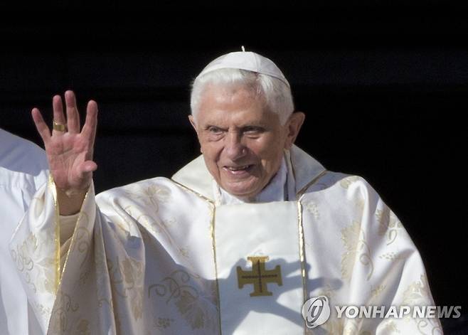 베네딕토 16세 전 교황의 2014년 모습 [AP=연합뉴스 자료사진. 재판매 및 DB 금지]
